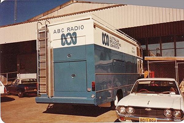 ABC Radio Outside Broadcast Van  Rear of AWA R Building Roseville 